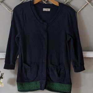 Anthropologie Fiets Voor 2 smocked cardigan